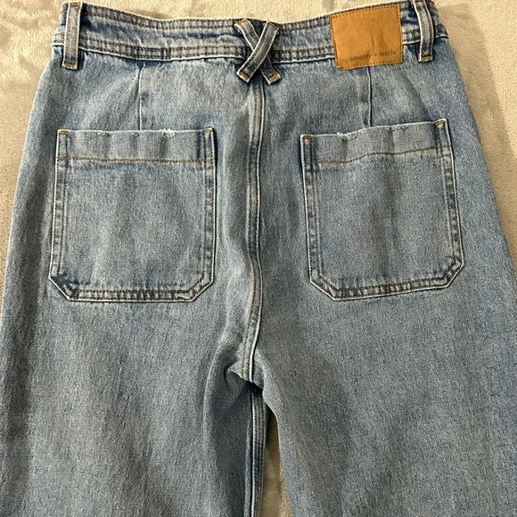 Anthropologie seventy + mochi Mabel high waisted wide leg jeans - Picture 8 of 16